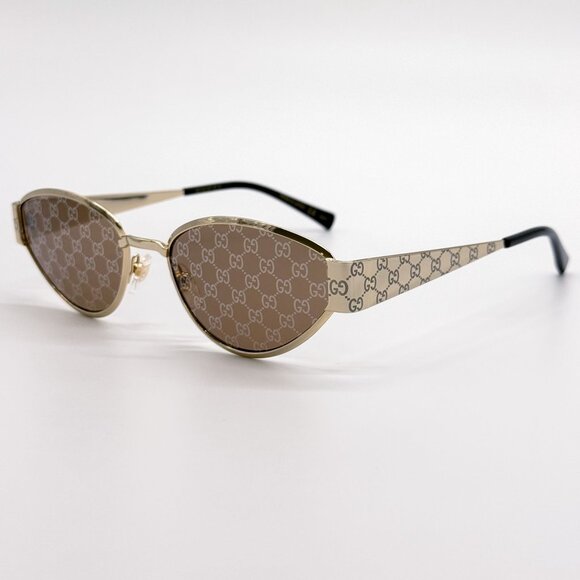 NEW GUCCI SUNGLASSES GOLD WOMEN CAT EYE EYEWEAR GUCCI GG1853S 003 main image 7